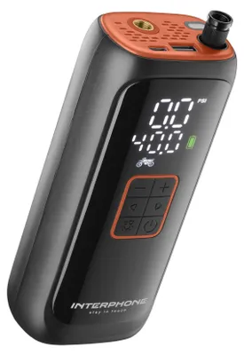 Image de Interphone AIR COMPRESSOR 4000 MAH PORTABLE Black