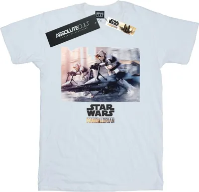 Obrázok produktu pre Star Wars - Pánske tričko "The Mandalorian" BI47046 (L) (White)