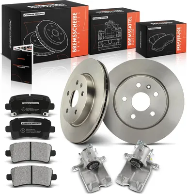 Obrázok produktu pre Frankberg 2x brzdový strmeň+2x brzdové kotúče+4x zadné brzdové doštičky pre Opel Insignia A Saab