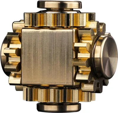 Zdjęcie produktu dla Fidget zabawka kostka metalowa wirująca zabawka odstresowująca dla dorosłych dzieci prezenty