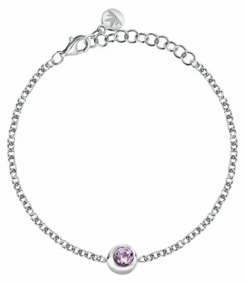 Image de Bracelet en argent discret avec améthyste Semipreziose SAXN15