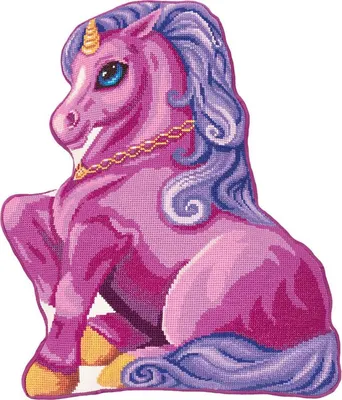 Image de Kit de point de croix "Ma licorne" 38x44cm