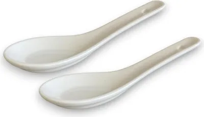 Produktbild von White Basics - ACCESSOIRES Löffel Asien, Porzellan 2er-Set