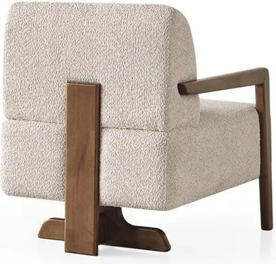Produktbild von Beige Sessel Wohnzimmer Luxus Polstermöbel Moderne Design Sitz Einrichtung