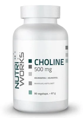 Produktbild von NutriWorks Cholin 500 mg – 90 Kapseln