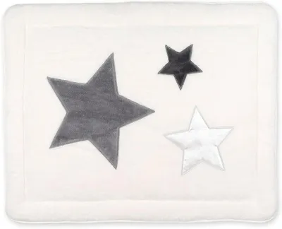 Produktbild von Laufgittereinlage 75 x 95 cm, ecru, Mikrofaser, Schaumstoffpolsterung, für Baby
