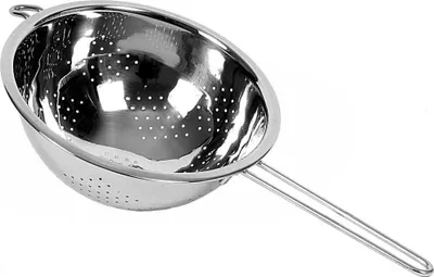 Produktbild von ORION Durchschlag Küchensieb aus Stahl mit langem Griff 24 cm