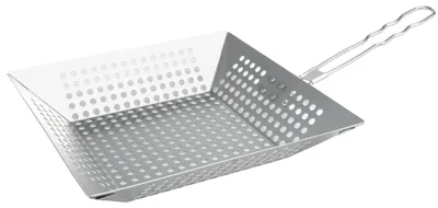 Produktbild von bremermann Grillpfanne quadratisch, mit Klapp-Griff, ca. 30,5 x 6 x 51 cm