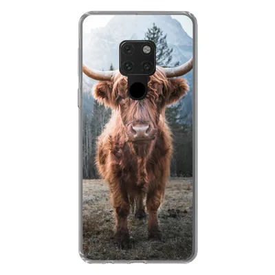 Produktbild von MuchoWow® Handyhülle Schutzhülle Hülle für Huawei P40 Lite Schottischer Hochländer - Kuh - Tiere - Berg - Natur Silikon Softcase Handy Hülle - Handy