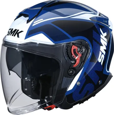 Zdjęcie produktu dla Kask odrzutowy SMK GTJ Tourer, niebieski/biały, XL (61)