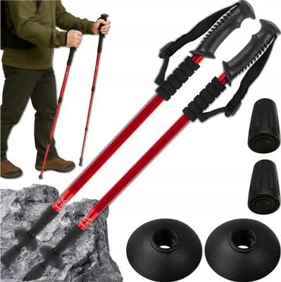 Zdjęcie produktu dla Kije Nordic Walking Kijki Składane Regulowane Do Chodzenia Teleskopowe