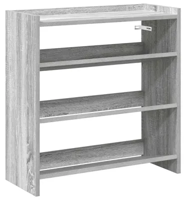 Immagine prodotto di vidaXL Portascarpe grigio Sonoma 60x25x62 cm Materiale a base di legno