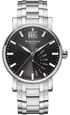 Produktbild von BRUNO SÖHNLE Herrenuhr Pesaro I schwarz/silber17-13073-744