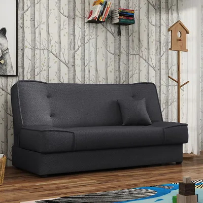 Produktbild von MIRJAN24 Schlafsofa Gabi mit Bettkasten, 3 Sitzer Sofa, Couch mit Schlaffunktion, Stilvoll Bettsofa, Wohnzimmer Polstersofa (Inari 96)