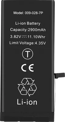 Imagen del producto de Clappio, batería de reemplazo para Apple iPhone 7 Plus, 2900mAh, con chip TI integrado, color negro