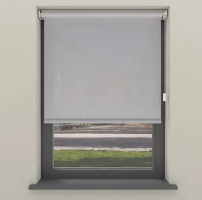 Produktbild von Cocoon Home Rolloscreen ohne Bohren 60x190 - Lichtdurchlässig - Silber