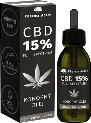 Imagen del producto de Aceite de cáñamo de espectro completo con 15% de CBD, 10 ml