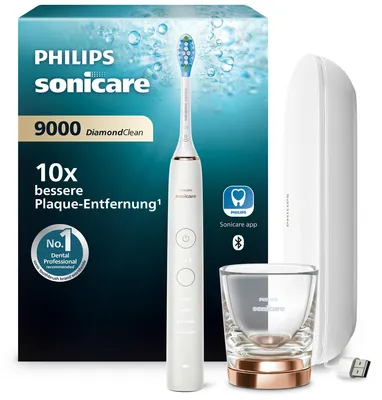 Zdjęcie produktu dla Philips Sonicare DiamondClean 9000 HX9911/94 Soniczna szczoteczka do zębów z aplikacją, Dorosły, Soniczna szczoteczka do zębów, Normalny, Miękki, Biały, Owalny, Ergonomiczny