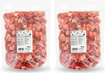 Produktbild von KoRo | Gefriergetrocknete Erdbeerscheiben 2 x 350 g