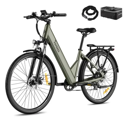 Produktbild von E-Bike MTB 27,5 Zoll Rostfreie Aluminiumlegierung 36 V 15 Ah 540 Wh bis zu 90 - 110 km, Wasserdicht IP54, Mountainbike mit 7 Gang und App, Grün