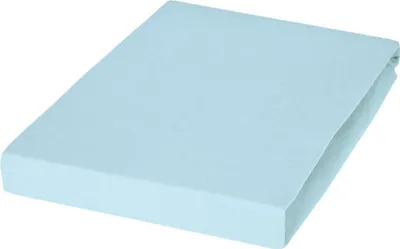 Produktbild von Janine Design Elastic-Jersey Spannbetttuch (für Box-Spring Betten) TOPPER 5001 Farbe hellblau Größe 200x200 cm