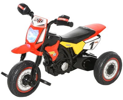 Produktbild von Kinder-Dreirad-Motocross mit Musik- und Lichteffekten sowie Aufbewahrungsbox šC Rot