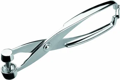 Produktbild von Olivenentkerner aus verchromtem Edelstahl 18/10