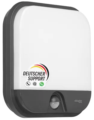 LED Außenwandleuchte mit Bewegungsmelder IP54 1850lm 19,5W Anthrazit