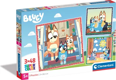 Obrázek produktu pro Clementoni Puzzle SuperKolor Bluey 3x48 25308