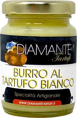 Produktbild von Luxus Malga Butter mit Weißem Trüffel - DIAMANTE TARTUFI, Gourmet-Genuss