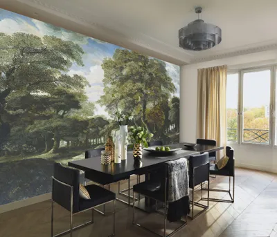 Produktbild von NEWROOM Tapete Orenda Grün Vliestapete - Floral Wald Bäume Germany