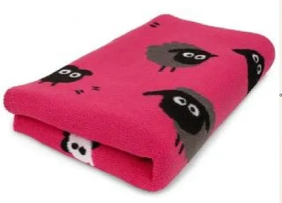 Produktbild von Vet Bed Hundebett Farm Animals - Woolly Sheep Schaf kirsche 150 x 100 cm