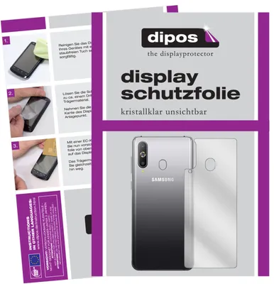 Produktbild von 2x Schutzfolie für Samsung Galaxy A8s Rückseite klar Displayschutzfolie Folie