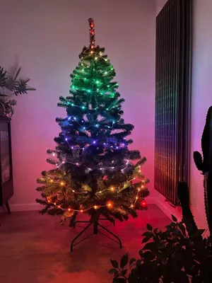 Produktbild von Intelligente Weihnachtsbaumbeleuchtung 200Led Rgb Ic 20M Mit Ir Fernbedienung Und Bluetooth
