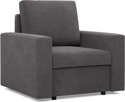 Produktbild von Loungesessel für das Wohnzimmer NEO, Cord - Dunkelgrau