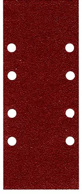 Image de Papier abrasif, 50 pièces, 93 x 230 mm, 8 trous, grains 40-180, pour ponceuse orbitale