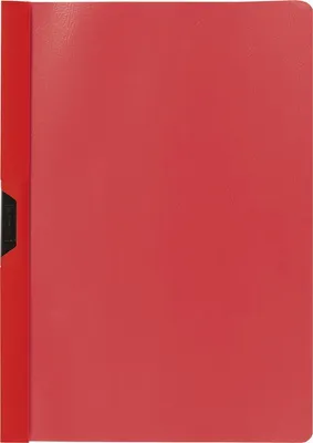 Produktbild von Cliphefter A4 PP rot Packung mit 25 Stück