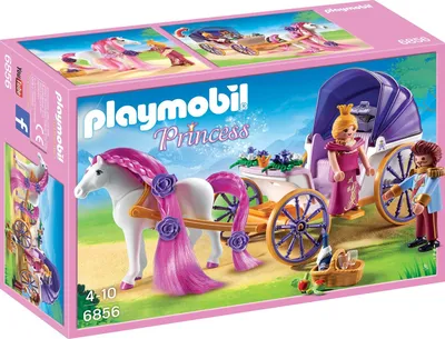 Produktbild von PLAYMOBIL Princess Königspaar mit Pferdekutsche 6856