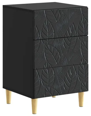 Obrázek produktu pro Noční stolek Černá 43 x 39,5 x 66,5 cm Kompozitní dřevo