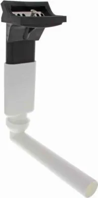 Produktbild von Blanco Überlauf rechteckig gebogen mit Kugelgelenk EB, schwarz