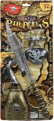 Produktbild von Piratenset Spielzeug Silberfarben