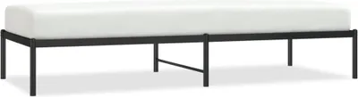 Zdjęcie produktu dla Metalowa rama łóżka, czarna, 80x200 cm