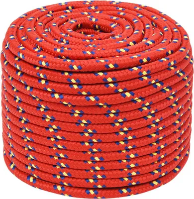 Obrázek produktu pro vidaXL Lodní plachta Rot 12 mm 100 m Polypropylen