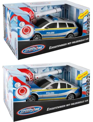 Image de TTC City Line Voiture de police avec louche, L 27 cm, 1:18