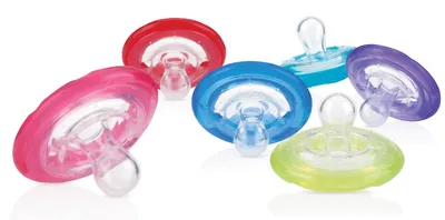 Produktbild von Nuby ID5787SACS Natural FLEX 0-6M Silikon-Schnuller, BPA-frei