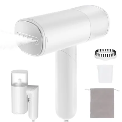 Dampfbügeleisen, faltbarer Reisedampfer, 1000 W, 150 ml, Weiß