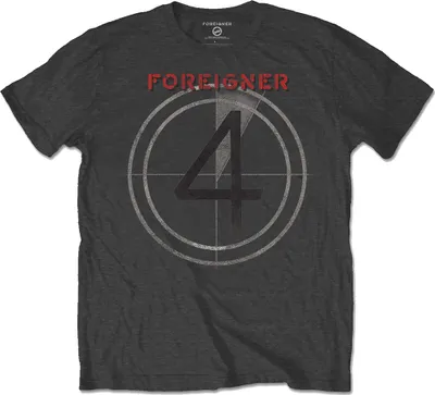 Produktbild von Foreigner 4 Charcoal Grey L T-Shirt