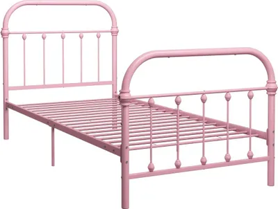Obrázek produktu pro vidaXL Rám postele růžový kov 100 × 200 cm
