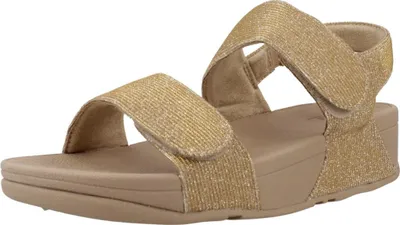 Produktbild von Fitflop Lulu Adjustable Shimmerlux Back-strap Sandalen Beige EU 40 Frau Beige EU 40