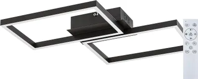 Image de Rabalux Noir Plafonnier LED Ludano 410x460mm 40W RGB+CCT avec DO 71032